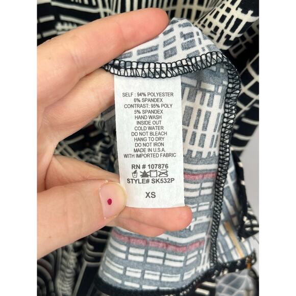 SUN KIM Size XS Printed Tunic Top Long Sleeve Pullover Shirt Multicolor - Picture 5 of 5